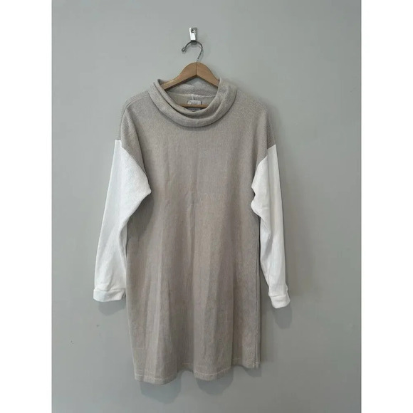 New Mavi Tunic Sweater Size Medium Beige Peekhole NWT - Picture 2 of 9